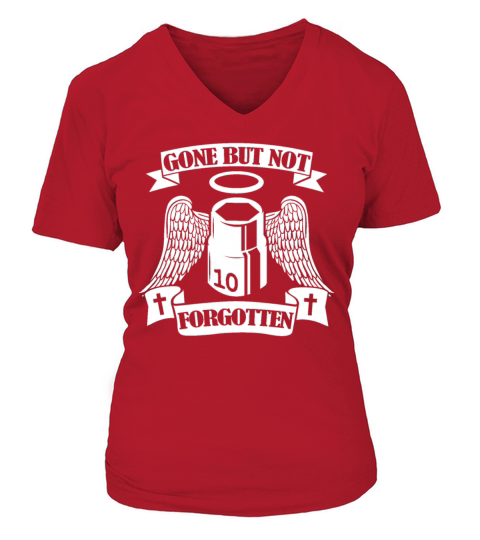 Gone But Not Forgotten Funny Mechanic V-neck T-Shirt Woman