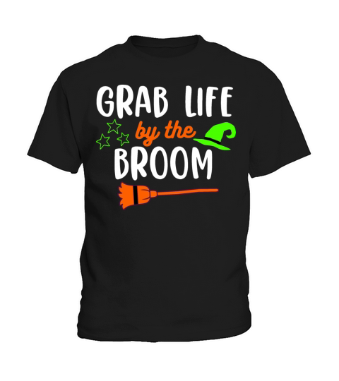 Costume Pumpkin Broom Sweets Halloween Kids T-Shirt