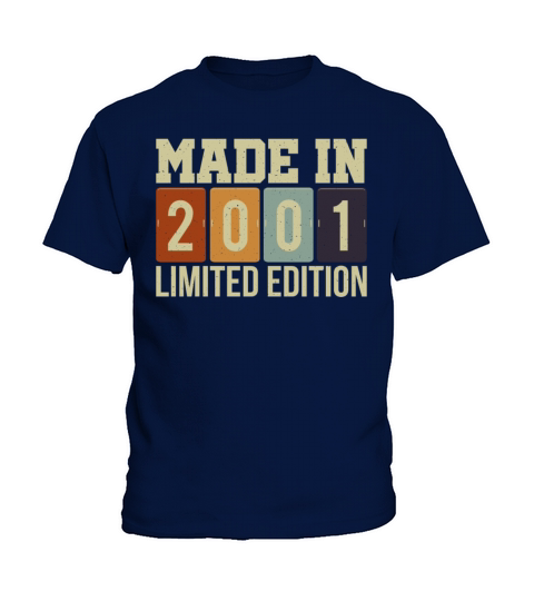 Made In 2001 Limited Edition Birthday T-Shirt Kids T-Shirt