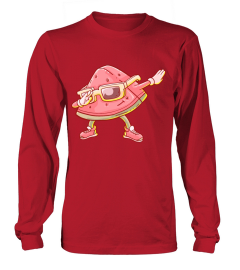 Watermelon Dabbing Kawaii Women's Long Sleeve