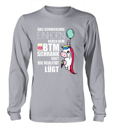 Das Schwebende Einhorn Neben Dem BTM Schrank Sagt Die Realität LUGT - Coffee Mug (colored) Long sleeved Unisex
