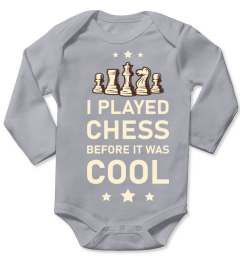 I Played Chess before it was cool - Board Game Long Sleeve Baby One-Piece