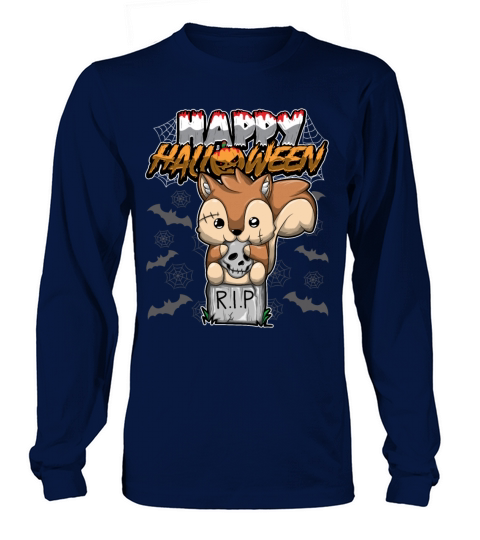 Happy Halloween Disguised Squirrel Women's Long Sleeve