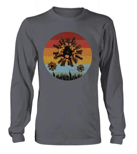 Corona Virus Retro Men's Long Sleeve