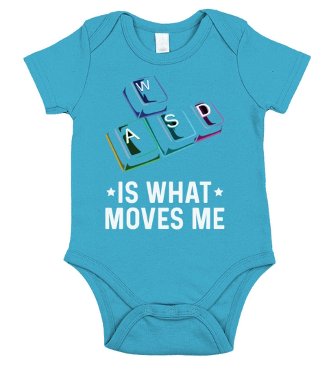 WASD is what moves me Quote for a PC Nerd Short Sleeve Baby One-Piece