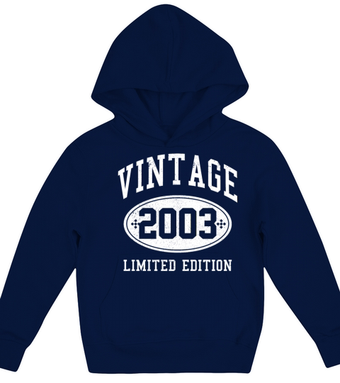 18th Birthday Vintage 2003 Funny Gift Kids Hoodie