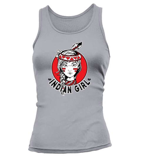 Indian Girl Warrior Skull Is Ready For Battle Women's Tank Top