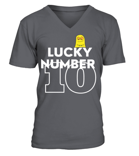 Lucky Number 10 Men's V-Neck T-shirt