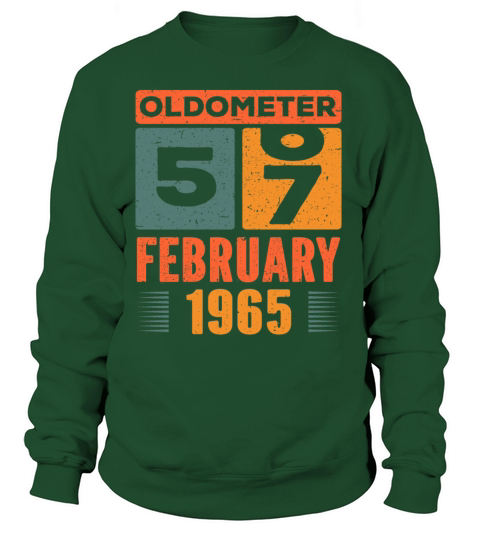 Oldometer 56-57 Shirt 57th Birthday Funny Gift Women's Sweatshirt