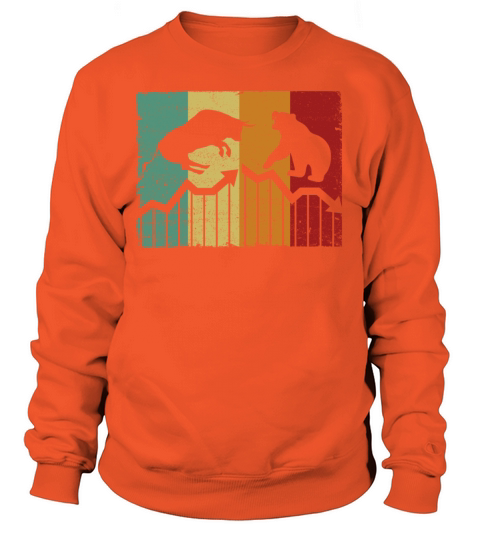Dividend Stock Market Bull and Bear Gift Idea Men's Sweatshirt