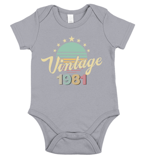 Vintage Vibes Old School Eightys 80s Short Sleeve Baby One-Piece