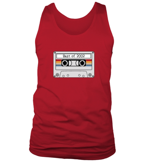 Audio Cassette Vintage 2002 18th Birthday 18 Years Men's Tank Top