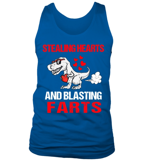 Kids Stealing Hearts And Blasting Farts T-Rex Cute Men's Tank Top