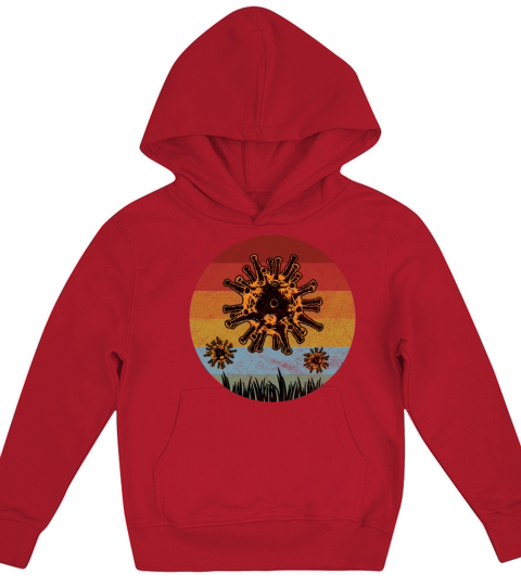 Corona Virus Retro Kids Hoodie