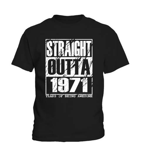 Funny Straight Outta 1971 51st Birthday Vintage Kids T-Shirt