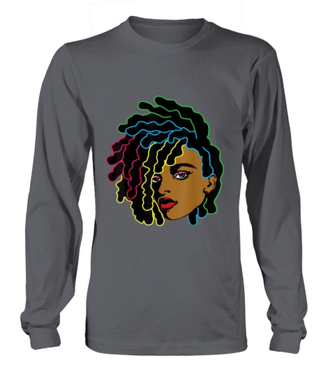Black Woman African Afro Hair Cool Black History Women's Long Sleeve