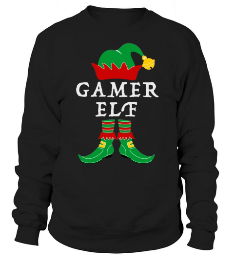 Gamer Elf Matching Christmas T Shirt Women's Sweatshirt