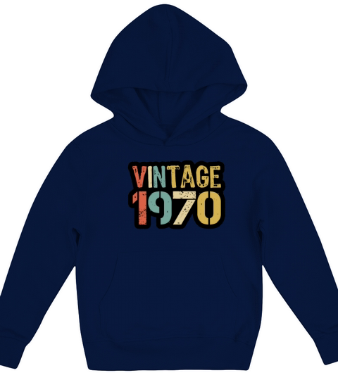 vintage 1970 Kids Hoodie