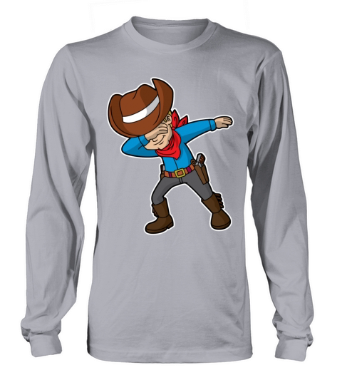Dabbing Cowboy Country Dab Line Dance Men's Long Sleeve