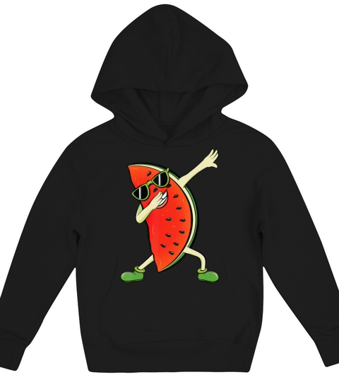 Dabbing Watermelon Kawaii Melon Summer Fruit lover Kids Hoodie
