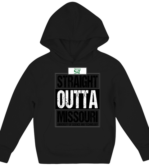 Straight Outta Missouri University of Science and Technology Funny Gift Kids Hoodie