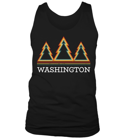 Washington Vintage Sunset Outdoors Hiking Souvenir Men's Tank Top