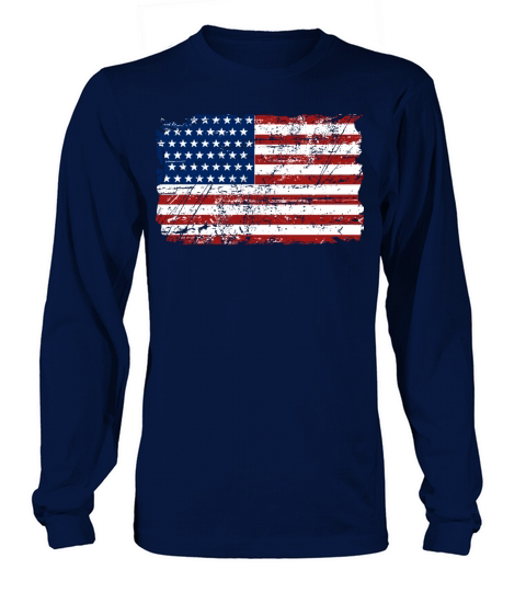 USA Flag - Vintage Look Women's Long Sleeve