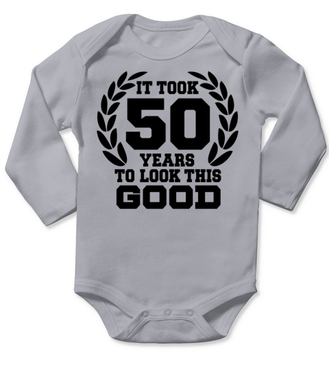 50th Birthday Long Sleeve Baby One-Piece