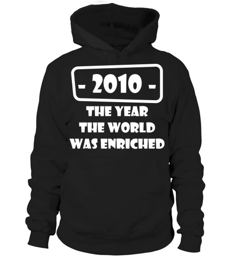 year world enriched birthday life start born 2010 Men's Hoodie