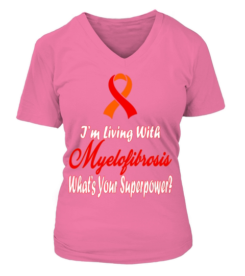 Myelofibrosis Awareness Women's V-Neck T-shirt