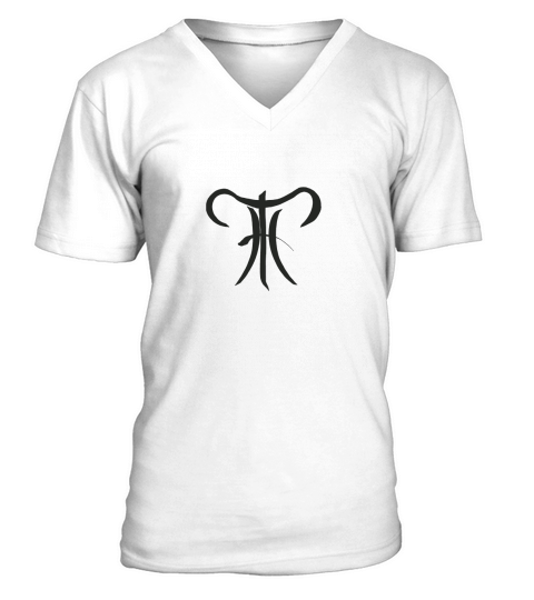 Cusp Wheel   Aries  Pisces - Dog Tag V-Neck T-shirt