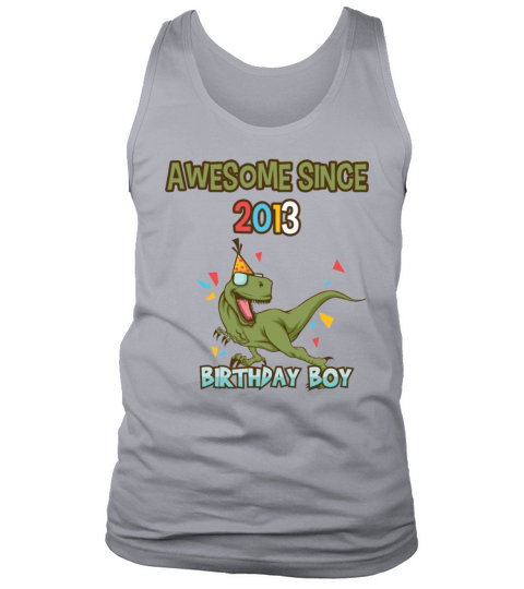 Awesome since 2013 - Birthday boy - Cool T-Rex Men's Tank Top