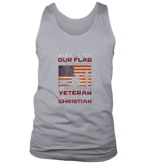 I Stand For Our Flag I Kneel For The Cross Proud V Men's Tank Top