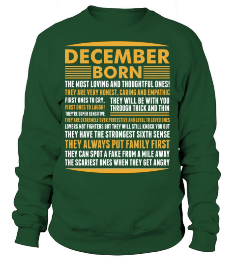 December Born Tshirt Women's Sweatshirt