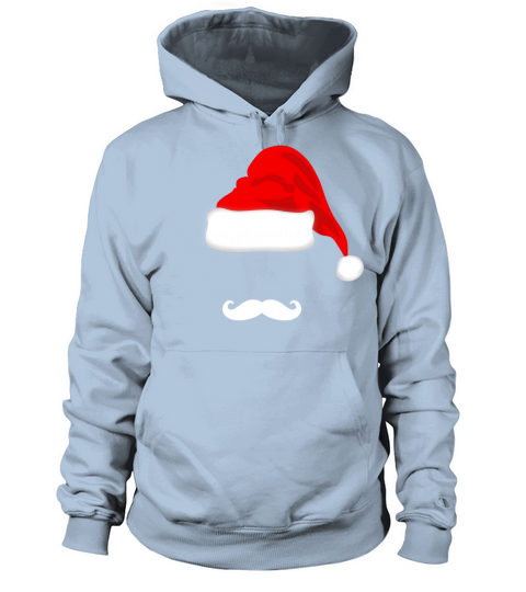 Santa Hat and Mustache Women's Hoodie