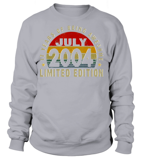 17 Years Old Vintage 2004 Limited Edition 17th Women's Sweatshirt