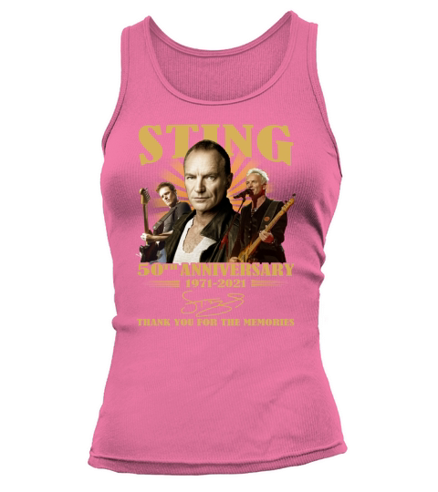 Sting 50th Anniversary 1971 2021 Signature Thank Tank top Woman