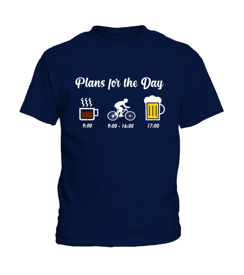 Whole day Itinerary Coffee Mountain Bike and Beer Kids T-Shirt