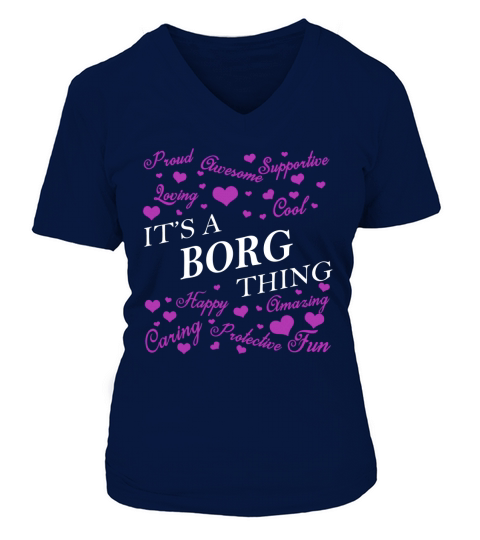BORG V-neck T-Shirt Woman