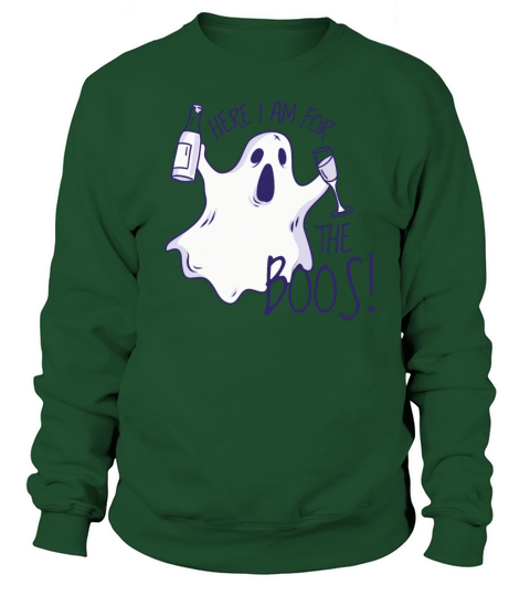 here im for the boos funny ghost t-shirt Men's Sweatshirt