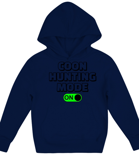 Hunting Mode On Vinatage Raccoon Hunting Gear Kids Hoodie