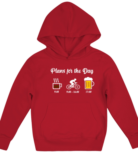 Whole day Itinerary Coffee Mountain Bike and Beer Kids Hoodie