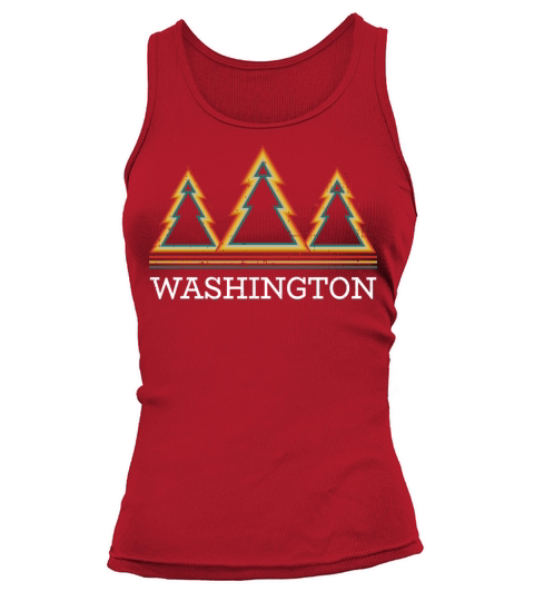Washington Vintage Sunset Outdoors Hiking Souvenir Women's Tank Top