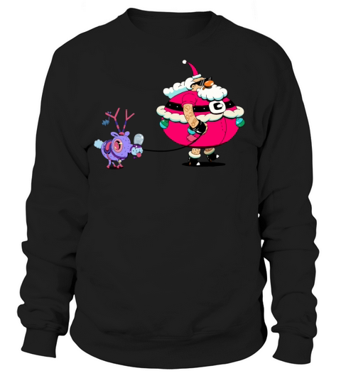 santa with deer Women's Sweatshirt