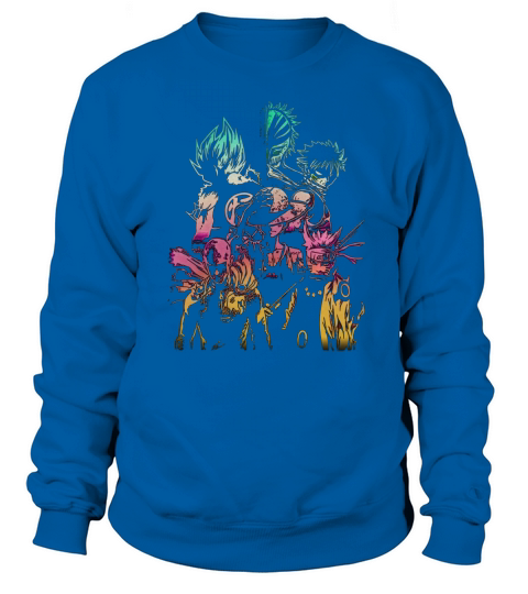 Goku Ichigo Natsu Luffy Saitama and Naruto Tshirt Sweatshirt Unisex