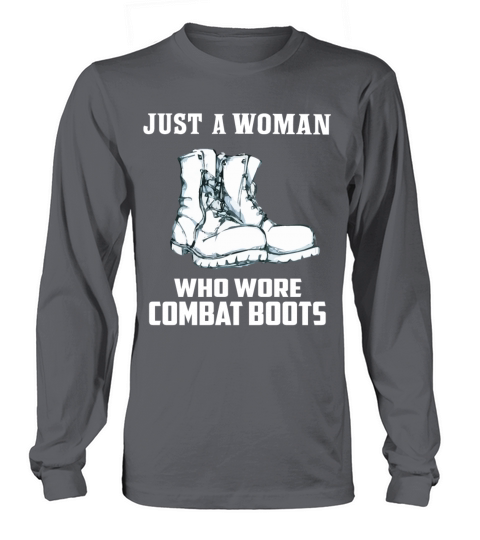 Just a Woman Who Wore Combat Boots Women's Long Sleeve