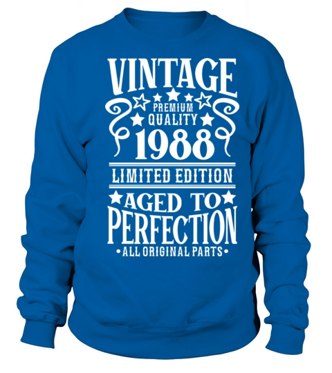 1988 Vintage Birthday Aged to Perfection Men's Sweatshirt