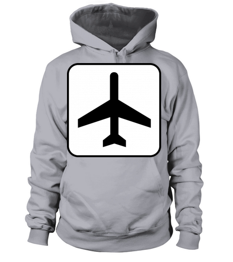 Map symbol plane Women's Hoodie
