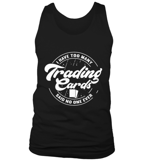 Many Trading Cards Collection Deck Card Collector Tank Top Unisex