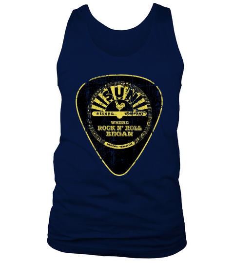 Sun Records Guitar Pick Frame Tank Top Unisex